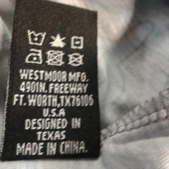 NWT XXL DALE BISBY ROCK & ROLL DENIM SHRT SLV T - Picture 9 of 10